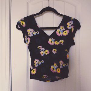 Floral crop top